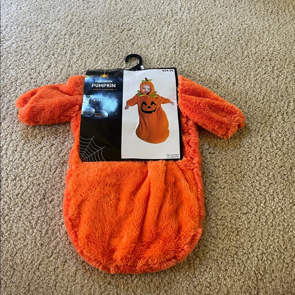 Orange Pumpkin Dog Costume